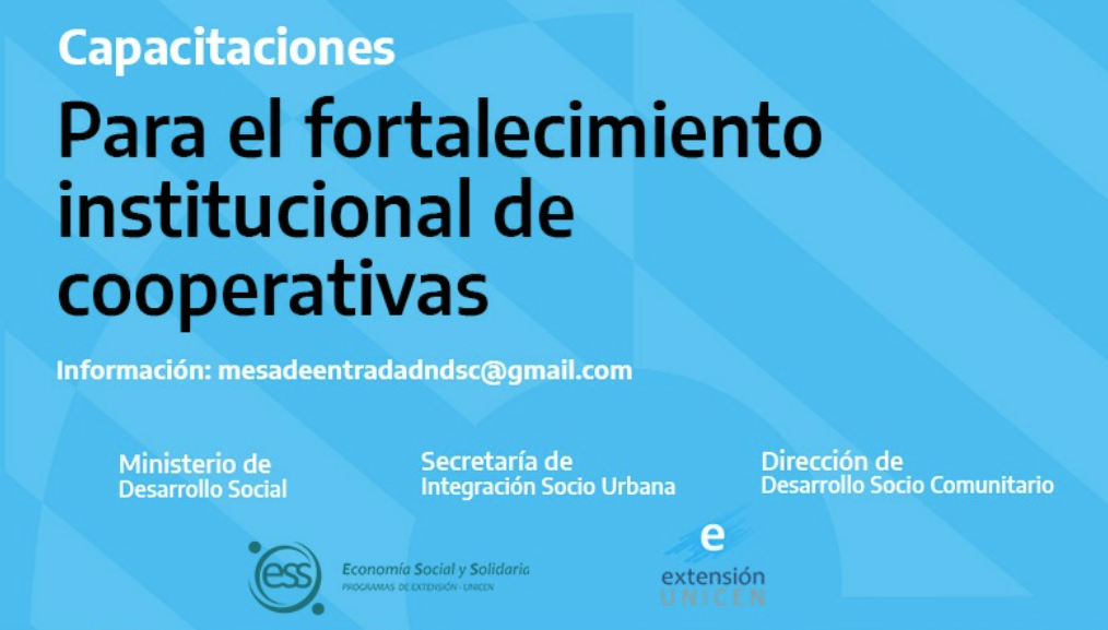 UNICEN y Desarrollo Social Nación capacitan a cooperativas de la región